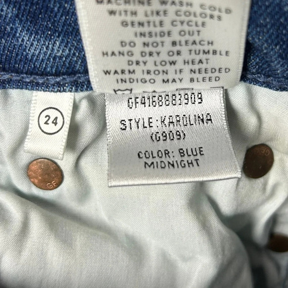 GRLFRND Karolina High-Rise Skinny Blue Midnight - Picture 9 of 10